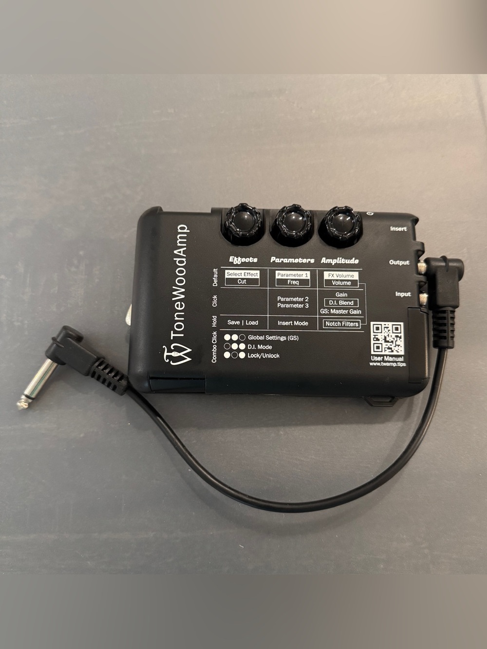 ToneWoodAmp Solo Acoustic Guitar Effects Unit TWAmp Untested